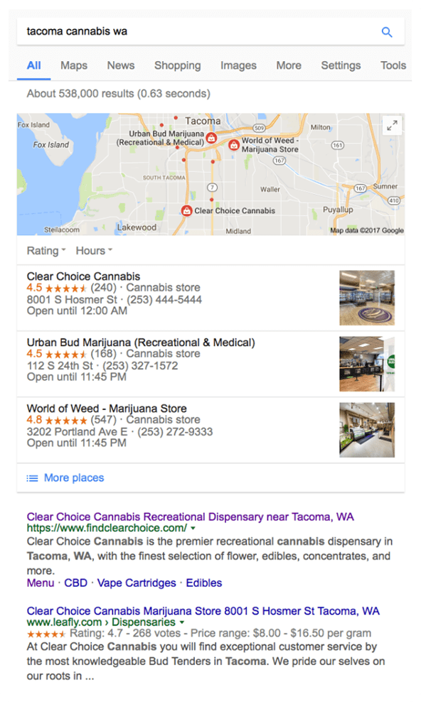 Google My Business Results