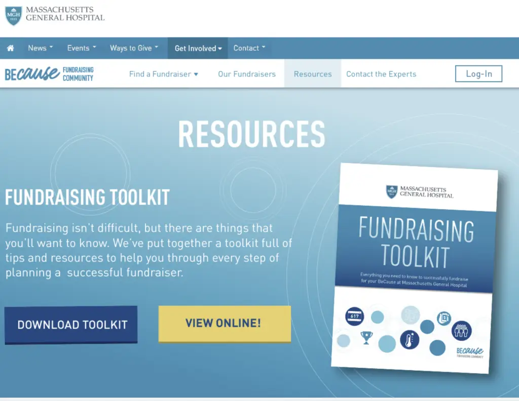 Mass General 'Because' brand system: fundraising campaign identity