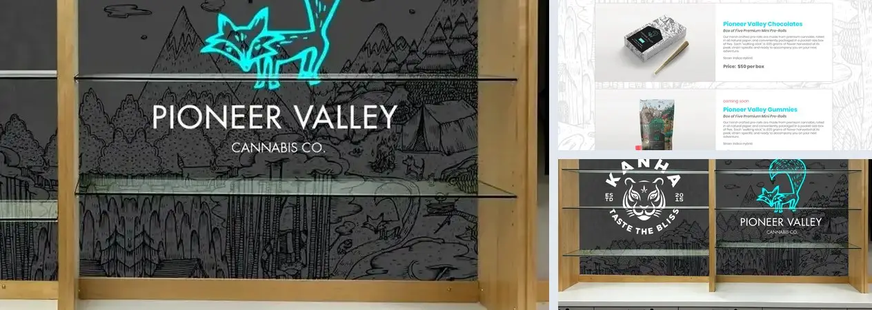 Pioneer Valley Extracts: retail shelf display, wholesale catalogue and in-store merchandising