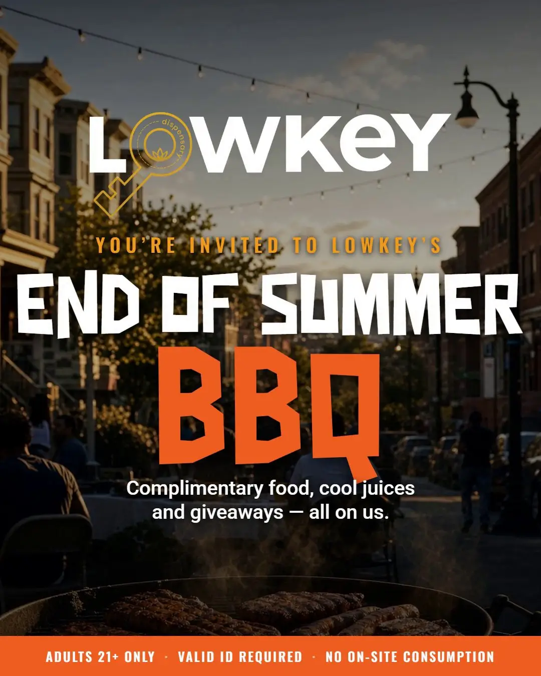 Frame from the Lowkey End of Summer BBQ video ad