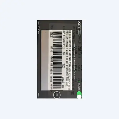 The ATG tire ordering app - the VIN scanner, reading the plate on the machine