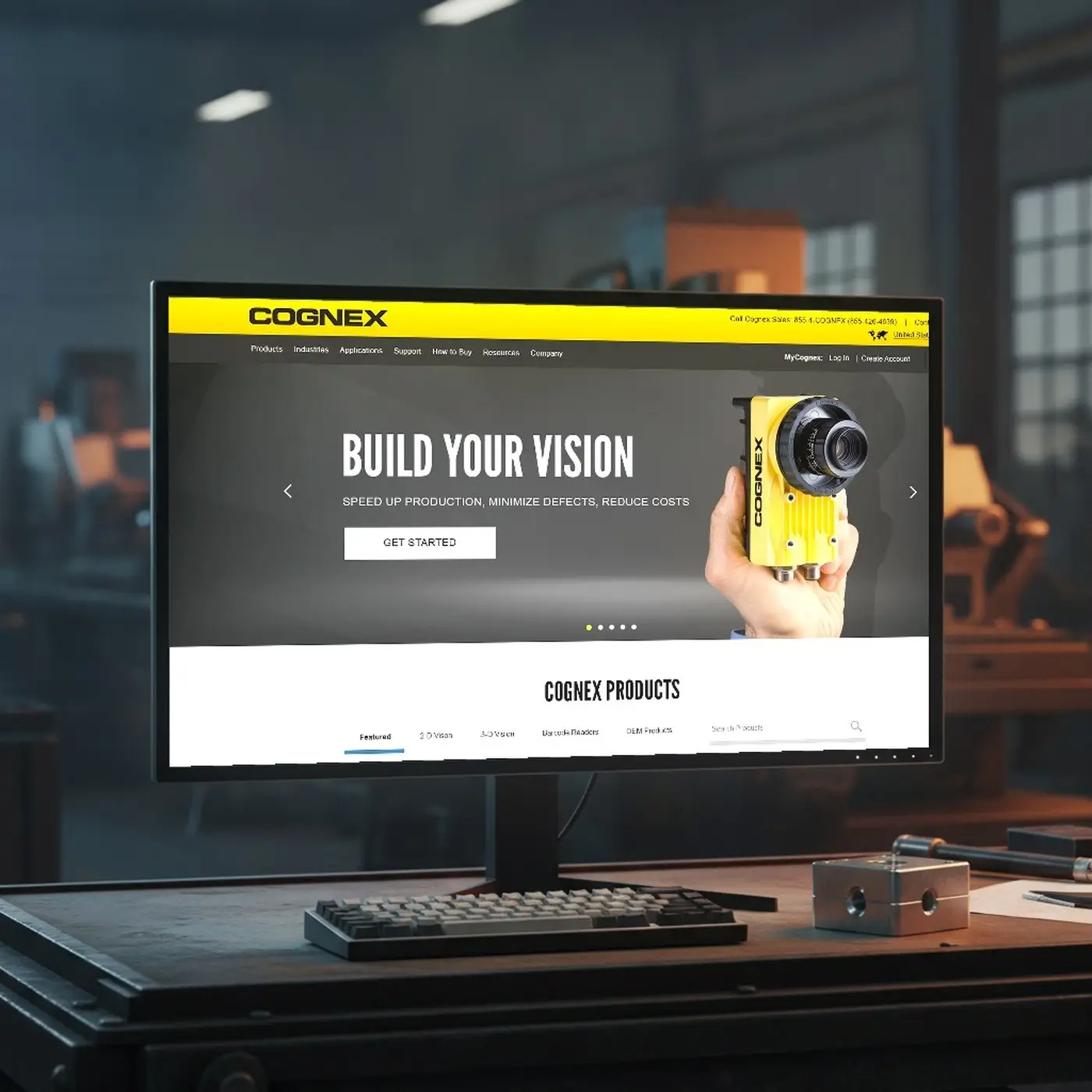 Cognex website and product platform