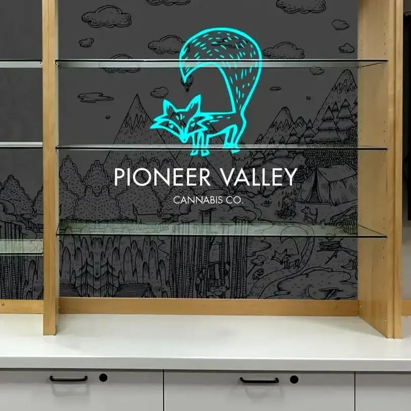 Pioneer Valley Extracts retail shelf display